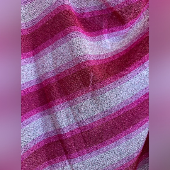 Happy Sheep Pink Metalic stripes one Shoulder Size L Missoni Vibes 479 euros - Picture 2 of 6